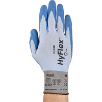 HyFlex &reg; 11-518 Gloves, Size Small/7, 18 Gauge, Polyurethane Coated, Dyneema&reg; Shell, ASTM ANSI Level A2/EN 388 Level B Equipment World