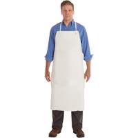 AlphaTec&reg; 56-101 PVC Apron, PVC/Vinyl, White, 33" W x 44" L Equipment World