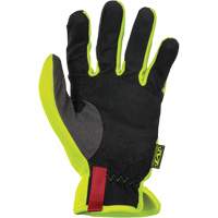 FastFit&reg; High-Visibility Work Gloves, Synthetic Palm, Size Medium/9 Equipment World