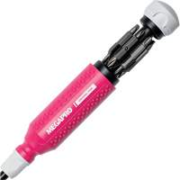 Original Pink 15-in-1 Multi-Bit Screwdriver, 8-37/50" L, Textured Handle Equipment World