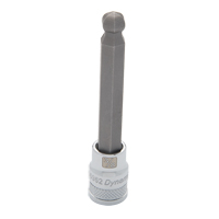 Long SAE Bit Socket, 3/8" x 3-5/8" L, 3/8" Drive Equipment World