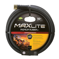 MAXLite Water Hose, Rubber, 3/4" dia. x 50' L Equipment World