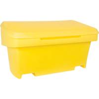 Heavy-Duty Outdoor Salt and Sand Storage Container, 24" x 48" x 24", 10 cu. Ft., Yellow NM947 | Equipment World
