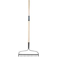 Heavy-Duty Bow Rake, Wood Handle, 58" L, 15" Blade, 15 Tines Equipment World