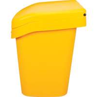 Bacs d'entreposage pour sel & sable, Avec Moraillon, 21" x 27" x 26", 4,24 pi³, Jaune Equipment World