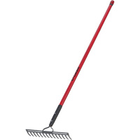 Level Rake, Fibreglass Handle, 14" W, Forged Steel Blade, 14 Tines Equipment World