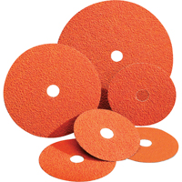 Blaze&reg; Fiber Discs, Ceramic Alumina, 24, 4-1/2" Dia x 7/8" Arbor Equipment World