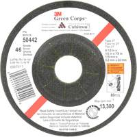 Green Corps Flexible Grinding Wheel, 4-1/2" x 1/8", 7/8" Arbor, Ceramic, Type 27 Equipment World