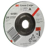 Green Corps Flexible Grinding Wheel, 5" x 1/4", 7/8" Arbor, Ceramic, Type 1 Equipment World