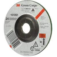 Green Corps Flexible Grinding Wheel, 5" x 1/4", 7/8" Arbor, Ceramic, Type 1 Equipment World