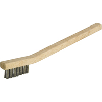 Small Cleaning Industrial-Duty Scratch Brush, Stainless Steel, 3 x 7 Wire Rows, 7-3/4" Long Equipment World