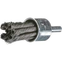 Knot Wire End Brush, 1" Dia., 0.02" Wire Dia., 1/4" Shank Equipment World