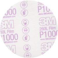 Hookit Finishing Film Disc, 5" Dia., P1000 Grit, Aluminum Oxide Equipment World