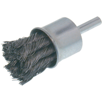 Economy Knot Wire End Brush, 1" Dia., 0.012 Wire Dia., 1/4" Shank Equipment World