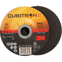 Cut-Off Wheels - CubitronII, 5" x 0.045", 7/8" Arbor, Type 27, Ceramic, 12250 RPM Equipment World