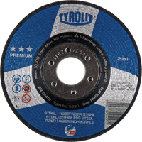 Premium 2-in-1 Grinding Wheel, 6" x 9/32", 7/8" Arbor, Type 27 Equipment World