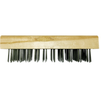 Brosses bloc de boucher &agrave; fils plats, Fil en acier plat, 5 x 10 rangs de fils, Longueur 7-5/8" Equipment World