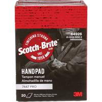Scotch-Brite 7447 Hand Pads, Aluminum Oxide, 9" x 6", Very Fine Grit Equipment World