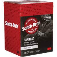 Scotch-Brite 7447 Hand Pads, Aluminum Oxide, 9" x 6", Very Fine Grit Equipment World