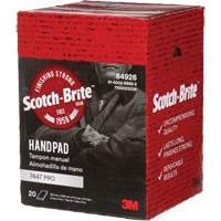 Scotch-Brite 7447 Hand Pads, Aluminum Oxide, 9" x 6", Very Fine Grit Equipment World