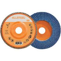 Disque &agrave; lamelles AllSteel, 6" x 7/8", Type 27, Grain 40, Alumine de zirconium Equipment World