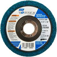 Vortex Non-Woven Disc, 4-1/2" Dia. x 1/2" W, 7/8" Arbor, Aluminum Oxide Equipment World