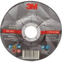 Silver Cut-Off Wheel, 4-1/2" x 0.045", 7/8" Arbor, Type 27, Ceramic, 13300 RPM Equipment World