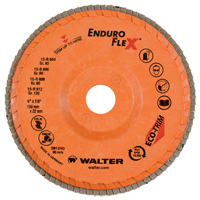 Disques &agrave; lamelles Enduro-Flex, 6" x 7/8", Type 27, Grain 40, Zirconium Equipment World