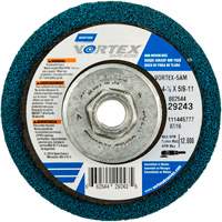 Meule abrasive non tiss&eacute;e &agrave; moyeu d&eacute;port&eacute; Vortez Rapid Blend, 4-1/2" dia., Grain 100-120, Oxyde d'aluminium Equipment World