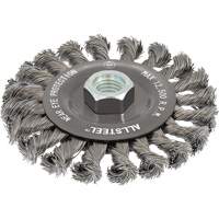 AllSteel Wire Brush, 4-1/2" Dia., 0.02" Fill, 5/8"-11 Arbor, Steel Equipment World