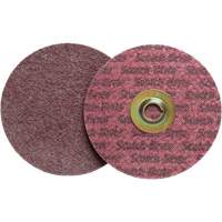 Disque de conditionnement de surface Scotch-Brite Roloc, 2" dia., Grain Moyen, Oxyde d'aluminium Equipment World