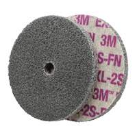 Scotch-Brite EXL Unitized Wheel, 6" x 1/4", 1/4" Arbor, Fine Grit, Aluminum Oxide/Ceramic/Zirconium Equipment World