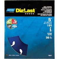 Dialast RightCut Cut-Off Wheel, 5" x 0.05", 7/8" Arbor, Type 01/41, Diamond, 12225 RPM Equipment World