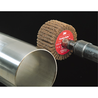 Scotch-Brite Flap Brushes, 2" Dia. x 1" W, 1/4" Arbor, Aluminum Oxide Equipment World