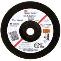 Green Corps Depressed Centre Wheel, 7" x 1/8", 7/8" Arbor, Ceramic, Type 27 Equipment World