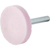 Vitrified Bond Mounted Point, W235, Aluminum Oxide, 1-1/2" Dia., 1/4" L, 80 Grit Equipment World