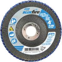 R884P BlueFire&reg; Conical Flap Disc, 4" x 5/8", Type 29, P60 Grit, Zirconia Alumina Equipment World