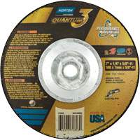 Meule soucoupes Quantum3 SG, 7" x 1/4", Arbre 5/8"-11, C&eacute;ramique d'alumine, Type 28 Equipment World