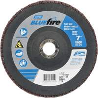 BlueFire&reg; R884P/R884V/R860 Center Mount Fiberglass Conical Flap Disc, 7" x 7/8", Type 29, P36 Grit, Zirconia Alumina Equipment World