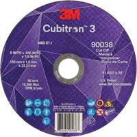 Cubitron 3 Cut-Off Wheel, 6" x 0.045", Type T27, Ceramic, 10200 RPM Equipment World