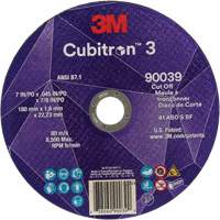 Cubitron 3 Cut-Off Wheel, 7" x 0.09", 7/8" Arbor, Type T27, Ceramic, 8500 RPM Equipment World