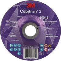 Cubitron™ 3 Cut-Off Wheel, 5" x 0.045", 7/8" Arbor, Type T27, Ceramic, 12250 RPM NY551 | Equipment World