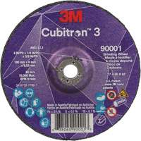 Cubitron 3 Depressed Centre Grinding Wheel, 4" x 1/4", 3/8" Arbor, Ceramic, Type T27 Equipment World