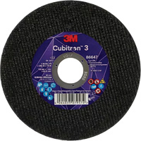 Cubitron 3 Cutting Disc, 5" x 9/32", 3/8" Arbor, Type 41 Equipment World