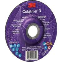 Cubitron 3 Cut-Off Wheel, 5" x 0.04", 7/8" Arbor, Type 27, Ceramic, 60 RPM Equipment World