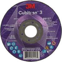 Cubitron 3 Cut and Grind Wheel, 4-1/2" x 1/8", 7/8" Arbor, Type 27, 36 Grit, Ceramic Equipment World