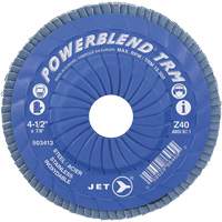 Powerblend TRM Trimmable Flap Disc, 4-1/2" x 7/8", Type 29, Z40 Grit, Zirconium Equipment World