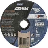 Gemini RightCut Right Angle Cut-Off Wheel, 6" x 0.045", 7/8" Arbor, Type 01/41, Aluminum Oxide, 10185 RPM Equipment World