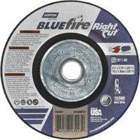 BlueFire RightCut Right Angle Cut-Off Wheel, 4-1/2" x 1/16", 5/8"-11 Arbor, Type 27/42, Aluminum Oxide, 13580 RPM Equipment World