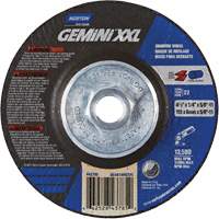 Gemini XXL Grinding Wheel, 4-1/2" x 1/4", 5/8"-11 Arbor, Aluminum Oxide, Type 27 Equipment World